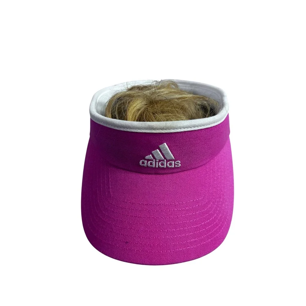 Adidas Visor OSFM Magenta Pink Climalite Sport Adjustable Women